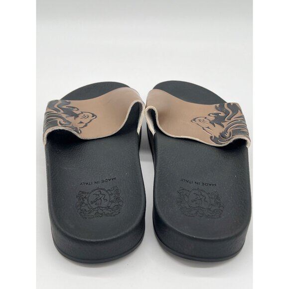 Bruno Magli Mens Size 8 Slide Sandals Black & Bronze Made In Italy main image 10